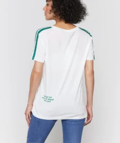 SPIRITUAL GANGSTER Graphic Shop Good Karma V Neck Ringer Tee