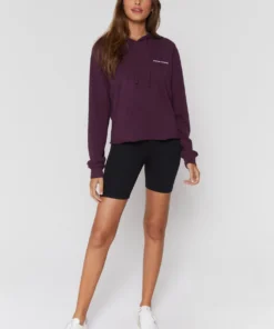 SPIRITUAL GANGSTER Vintage Terry Crop Hoodie Tops 11 SPIRITUAL GANGSTER Vintage Terry Crop Hoodie Tops