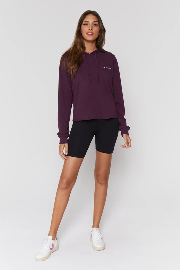 SPIRITUAL GANGSTER Vintage Terry Crop Hoodie Tops 7 SPIRITUAL GANGSTER Vintage Terry Crop Hoodie Tops