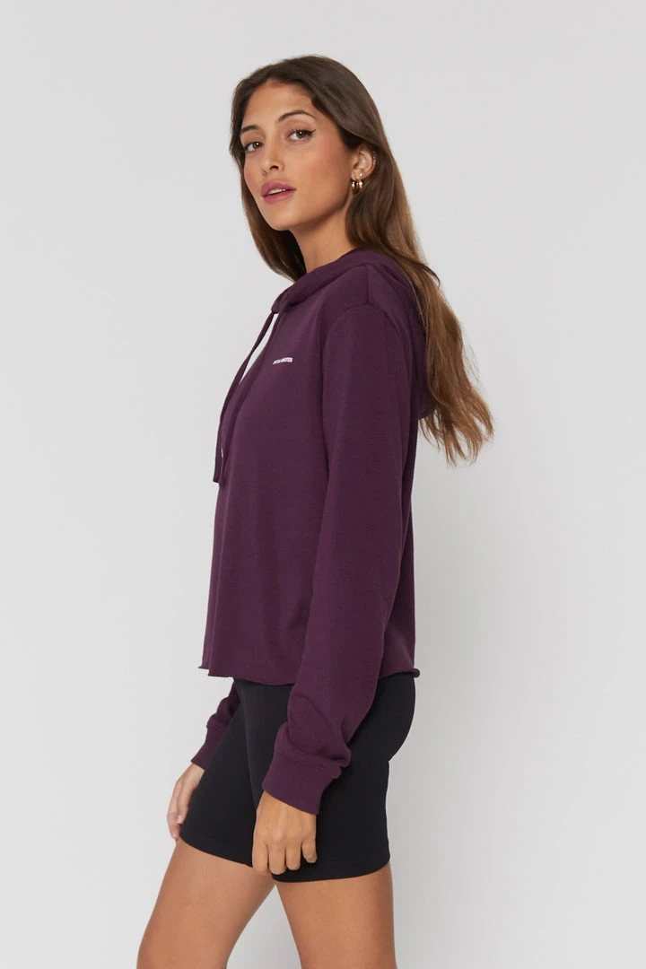 SPIRITUAL GANGSTER Vintage Terry Crop Hoodie Tops 5 SPIRITUAL GANGSTER Vintage Terry Crop Hoodie Tops