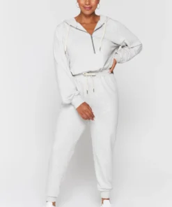 SPIRITUAL GANGSTER Quarter Zip Jumpsuit Dresses, Rompers & Jumpsuits