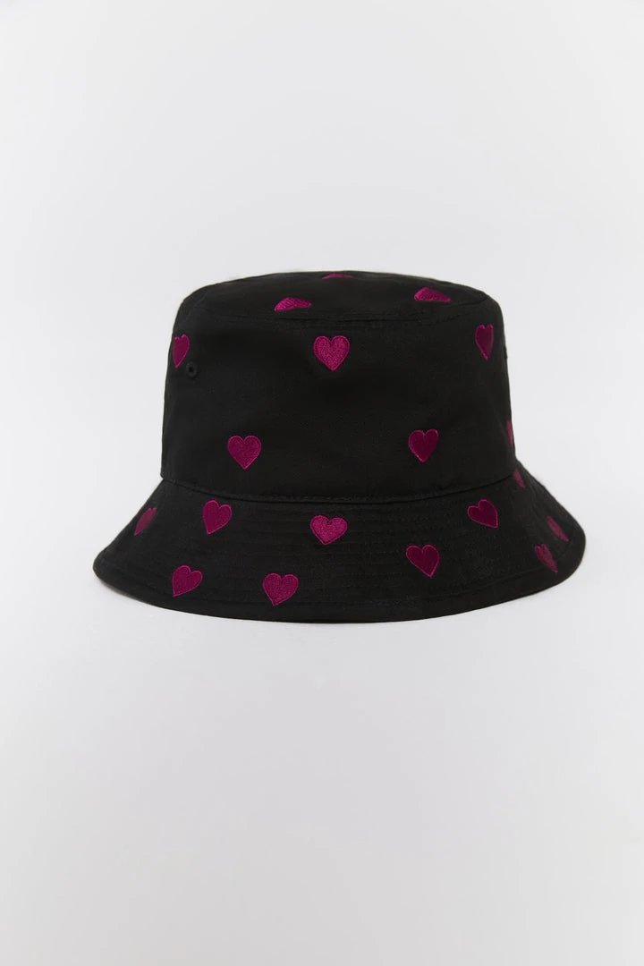 SPIRITUAL GANGSTER Accessories Hearts Classic Bucket Hat 4 SPIRITUAL GANGSTER Accessories Hearts Classic Bucket Hat