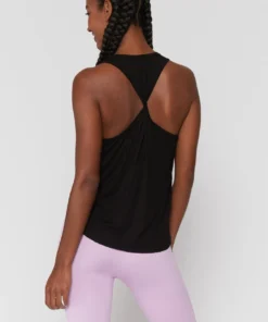 SPIRITUAL GANGSTER Graphic Shop Meditate Twist Back Tank