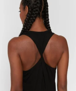 SPIRITUAL GANGSTER Graphic Shop Meditate Twist Back Tank