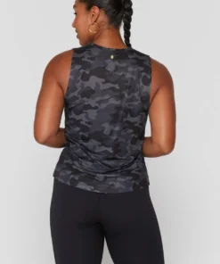 SPIRITUAL GANGSTER Camo Active Muscle Tank Tops