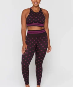 SPIRITUAL GANGSTER Jacquard Love Sculpt Seamless Legging