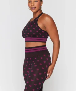 SPIRITUAL GANGSTER Jacquard Seamless High Neck Bra Tops