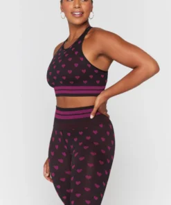 SPIRITUAL GANGSTER Jacquard Seamless High Neck Bra Tops