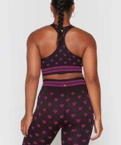 SPIRITUAL GANGSTER Jacquard Seamless High Neck Bra Tops