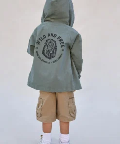 SPIRITUAL GANGSTER Ziggy Marley X SG Kids Hooded Military Jacket Kids Shop