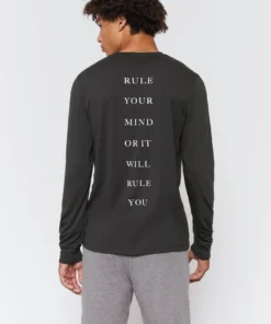 SPIRITUAL GANGSTER Men Rule Your Mind Long Sleeve Tee