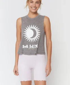 SPIRITUAL GANGSTER Luna Crop Tank Graphic Shop
