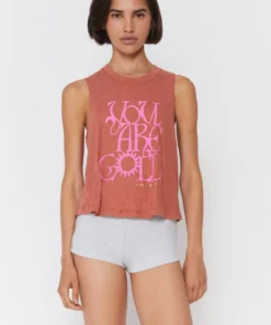 SPIRITUAL GANGSTER You Are Gold Crop Tank