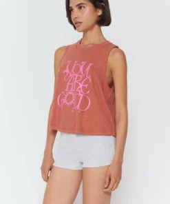 SPIRITUAL GANGSTER You Are Gold Crop Tank