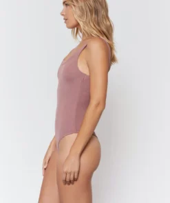 SPIRITUAL GANGSTER Summer 2022 Catalog Rib Scoop Neck Bodysuit