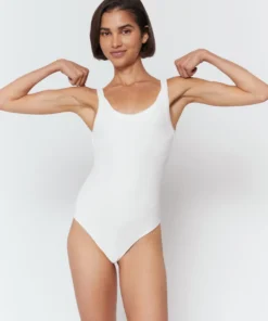 SPIRITUAL GANGSTER Rib Scoop Neck Bodysuit