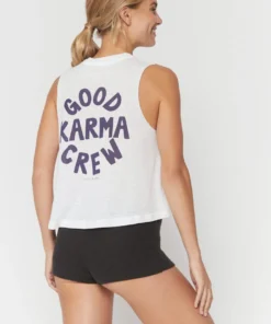 SPIRITUAL GANGSTER Karma Crew Crop Tank