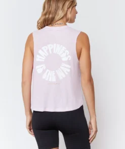 SPIRITUAL GANGSTER Happiness Crop Tank