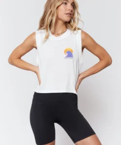 SPIRITUAL GANGSTER Take It Easy Box Crop Tank