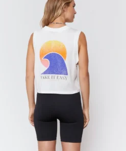 SPIRITUAL GANGSTER Take It Easy Box Crop Tank