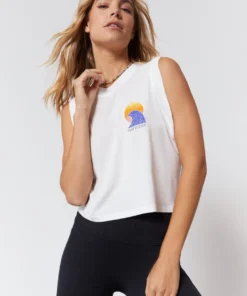 SPIRITUAL GANGSTER Take It Easy Box Crop Tank