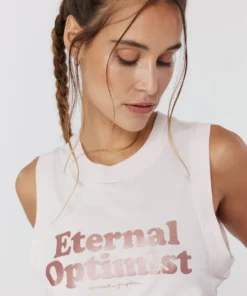 SPIRITUAL GANGSTER Graphic Shop Eternal Optimist Box Crop Tank