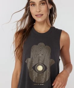 SPIRITUAL GANGSTER Hamsa Crop Tank