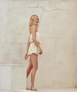 SPIRITUAL GANGSTER Summer 2022 Catalog Strapless Challis Romper