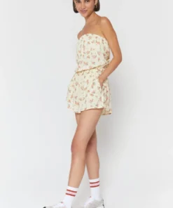 SPIRITUAL GANGSTER Summer 2022 Catalog Strapless Challis Romper