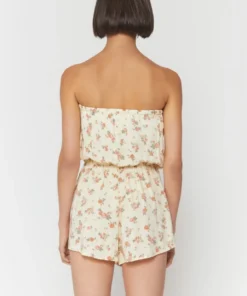 SPIRITUAL GANGSTER Summer 2022 Catalog Strapless Challis Romper