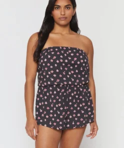 SPIRITUAL GANGSTER Summer 2022 Catalog Strapless Challis Romper