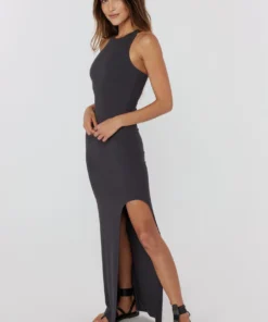 SPIRITUAL GANGSTER Travel Edit Slim Rib Maxi Dress