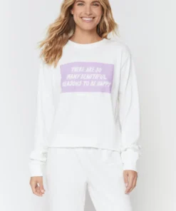 SPIRITUAL GANGSTER Happy Crop Sweatshirt Graphic Shop