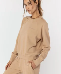 SPIRITUAL GANGSTER You Are Gold Bridget Raglan Sweatshirt