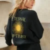 SPIRITUAL GANGSTER Summer 2022 Catalog Optimist Bridget Raglan Sweatshirt