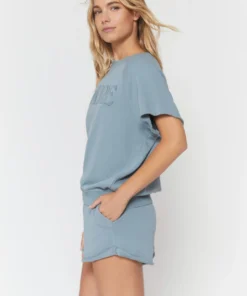 SPIRITUAL GANGSTER Graphic Shop Amore Short Sleeve Sweatshirt