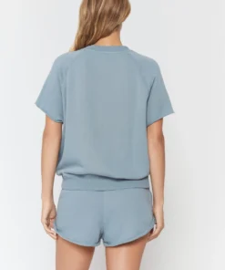 SPIRITUAL GANGSTER Graphic Shop Amore Short Sleeve Sweatshirt