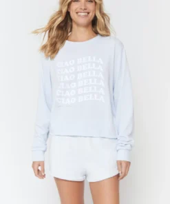 SPIRITUAL GANGSTER Ciao Bella Crop Sweatshirt Graphic Shop