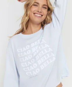 SPIRITUAL GANGSTER Ciao Bella Crop Sweatshirt Graphic Shop
