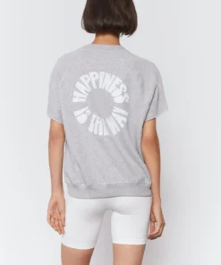 SPIRITUAL GANGSTER Happiness Short Sleeve Sweatshirt