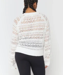 SPIRITUAL GANGSTER Amore Crochet Sweater