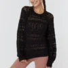 SPIRITUAL GANGSTER Essentials Shop Amore Crochet Sweater