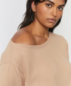 SPIRITUAL GANGSTER Vida Off Shoulder Terry Sweatshirt