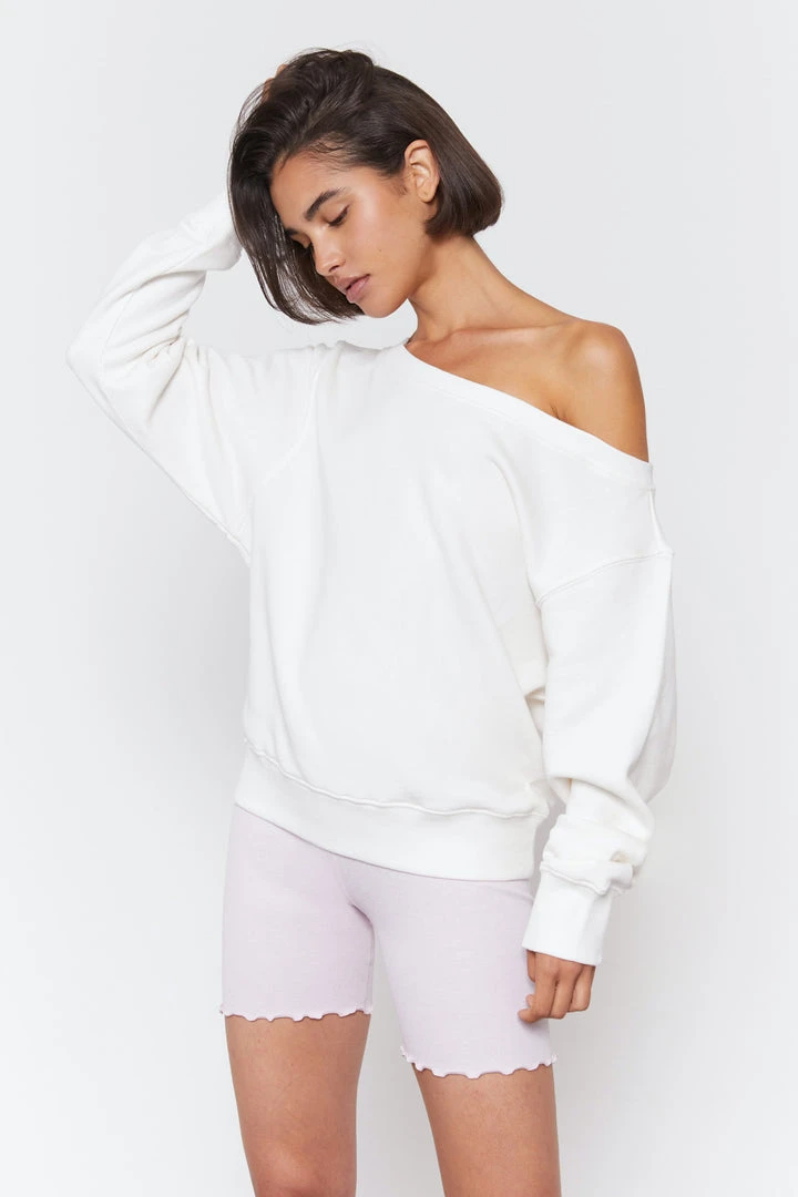 SPIRITUAL GANGSTER Summer 2022 Catalog Vida Off Shoulder Terry Sweatshirt 5 SPIRITUAL GANGSTER Summer 2022 Catalog Vida Off Shoulder Terry Sweatshirt