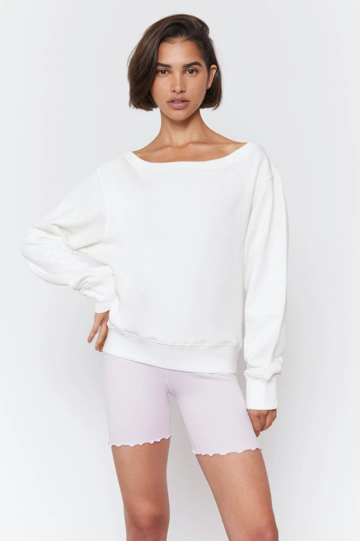 SPIRITUAL GANGSTER Summer 2022 Catalog Vida Off Shoulder Terry Sweatshirt 6 SPIRITUAL GANGSTER Summer 2022 Catalog Vida Off Shoulder Terry Sweatshirt