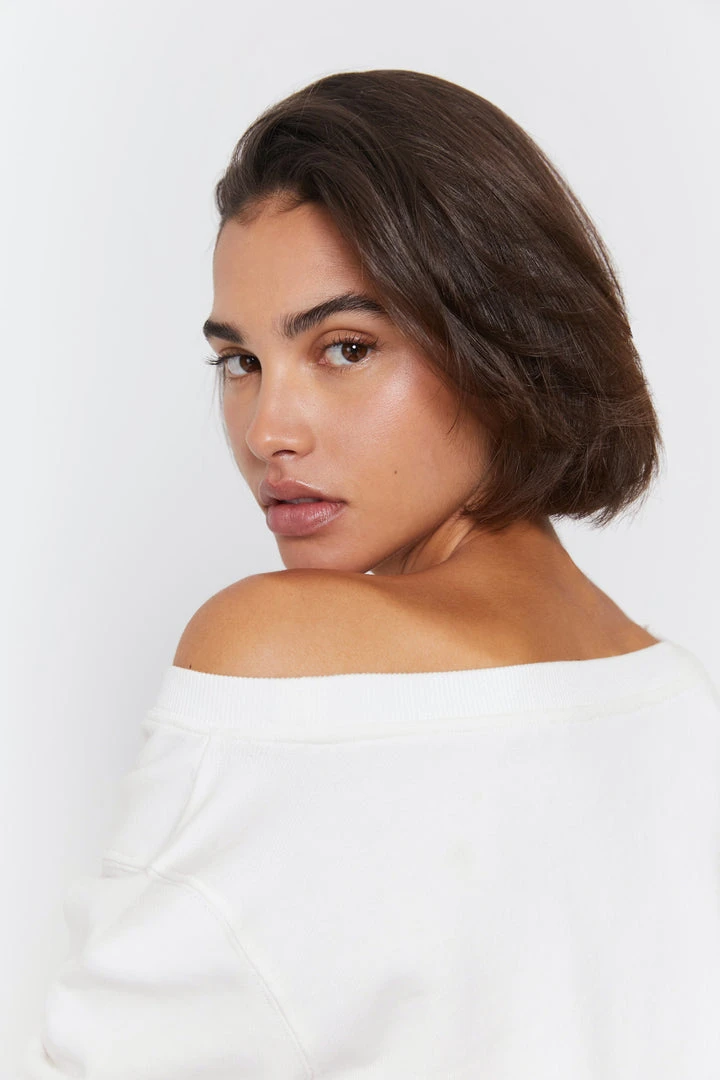 SPIRITUAL GANGSTER Summer 2022 Catalog Vida Off Shoulder Terry Sweatshirt 9 SPIRITUAL GANGSTER Summer 2022 Catalog Vida Off Shoulder Terry Sweatshirt