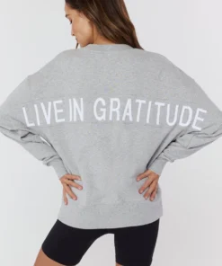 SPIRITUAL GANGSTER Gratitude Relaxed Sweatshirt Summer 2022 Catalog
