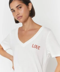 SPIRITUAL GANGSTER Love V Neck Tee Graphic Shop