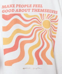 SPIRITUAL GANGSTER Feel Good Crop Hoodie Graphic Shop