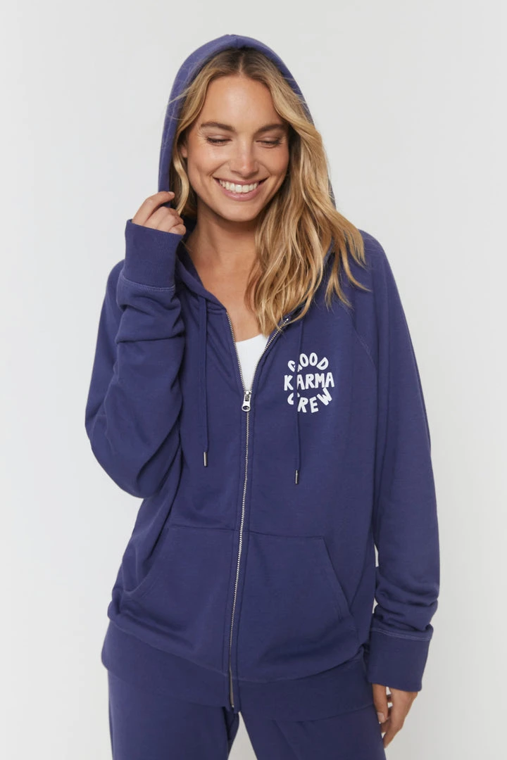 SPIRITUAL GANGSTER Good Karma Raglan Zip Hoodie 5 SPIRITUAL GANGSTER Good Karma Raglan Zip Hoodie